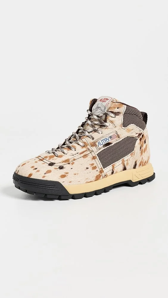 Malga Mid Sneakers (Cow/Chocolate Martini)
