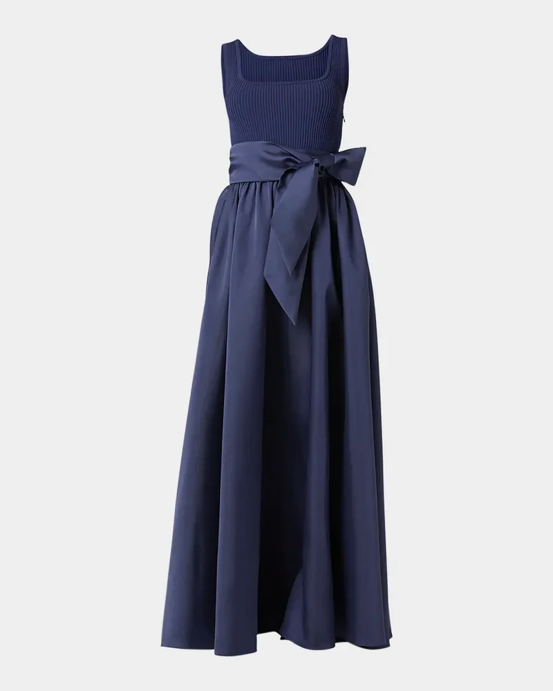 Mercer Two-Tone Mixed Media Gown