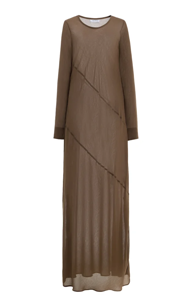 Exclusive Long-Seam Georgette Gown
