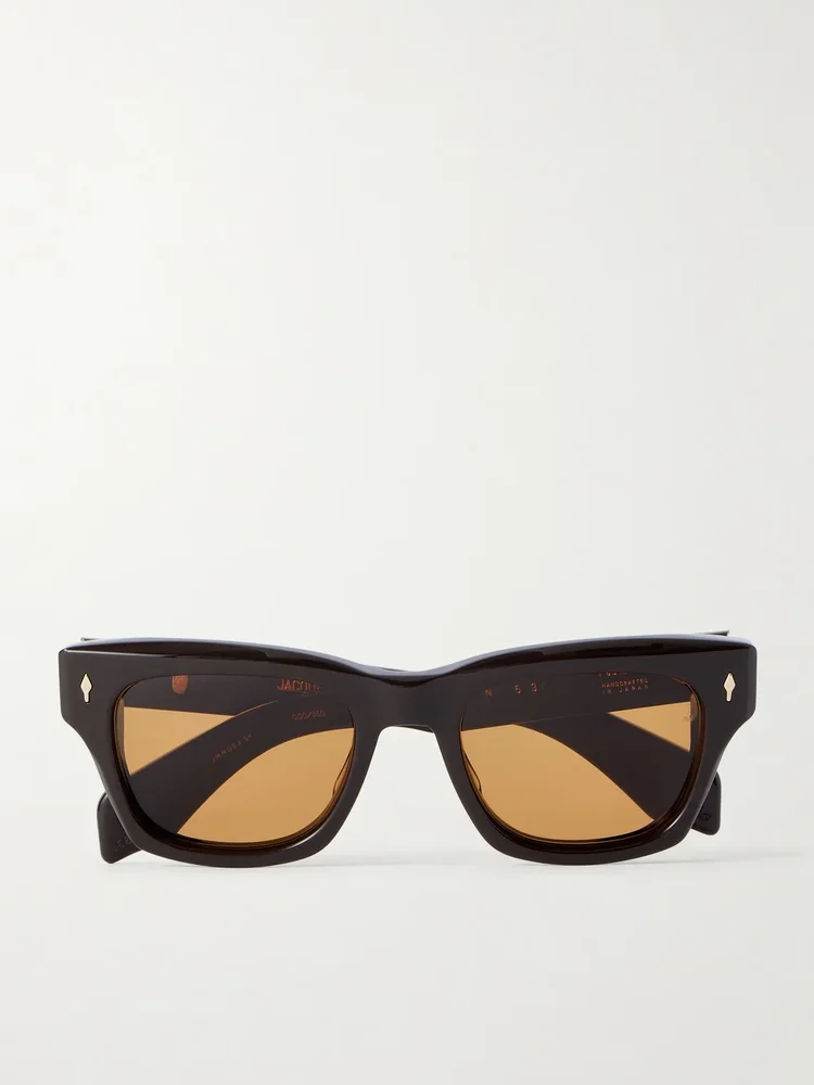 Dealan 53 Square-Frame Acetate Sunglasses