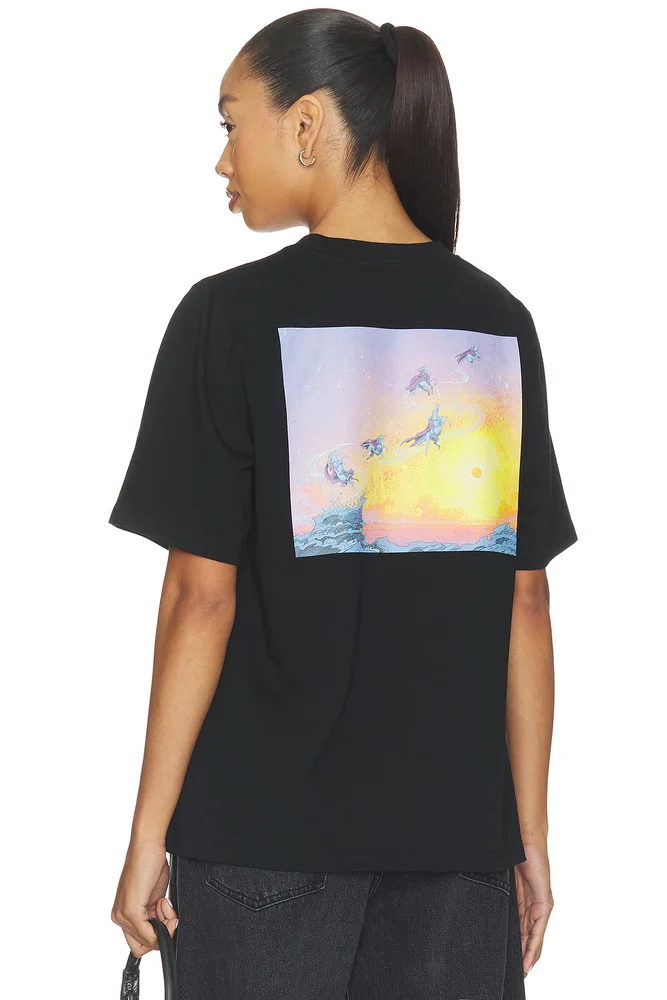 Supergirl Print Short Sleeve T-shirt