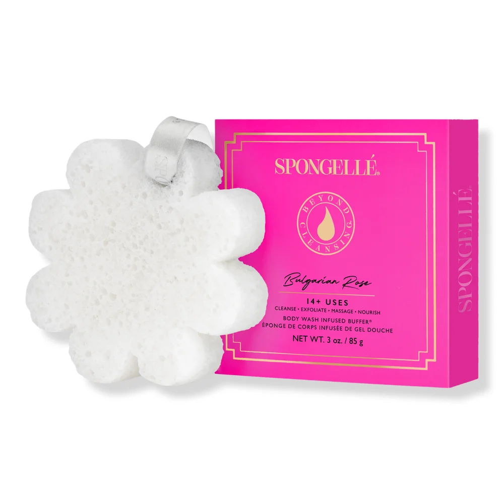 Bulgarian Rose Boxed Flower Body Buffer | Body Wash Infused Buffer