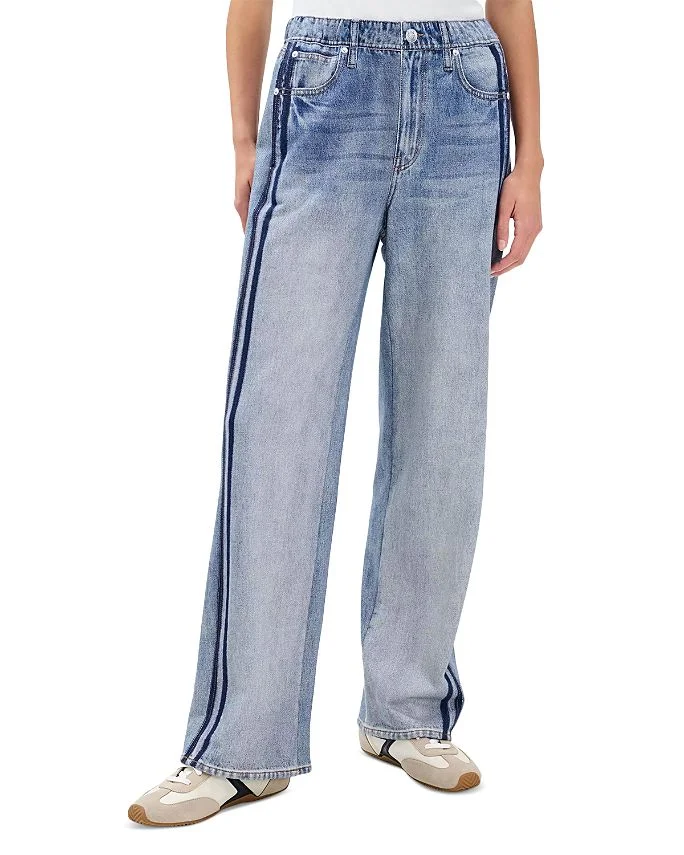 rb Miramar Terry Wide Leg Track Pant Sweatpant Jeans