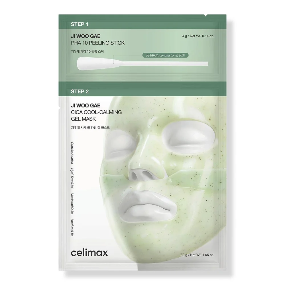 Ji Woo Gae Cica Pha Peel 2-Step Gel Mask