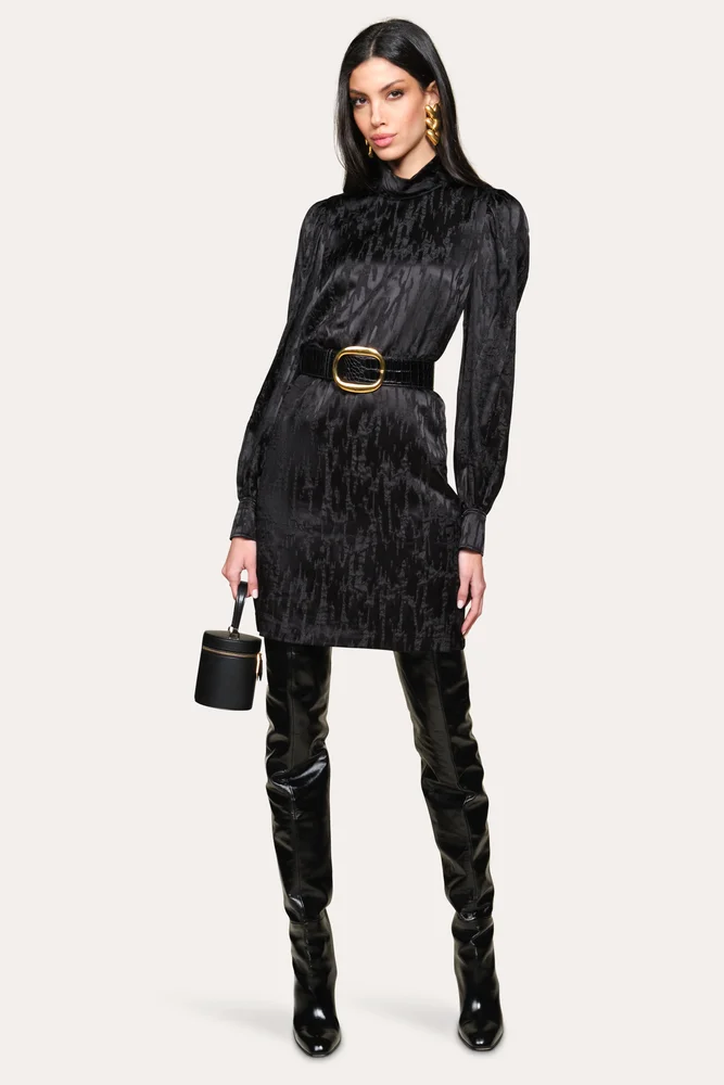 Silk Jacquard Dress