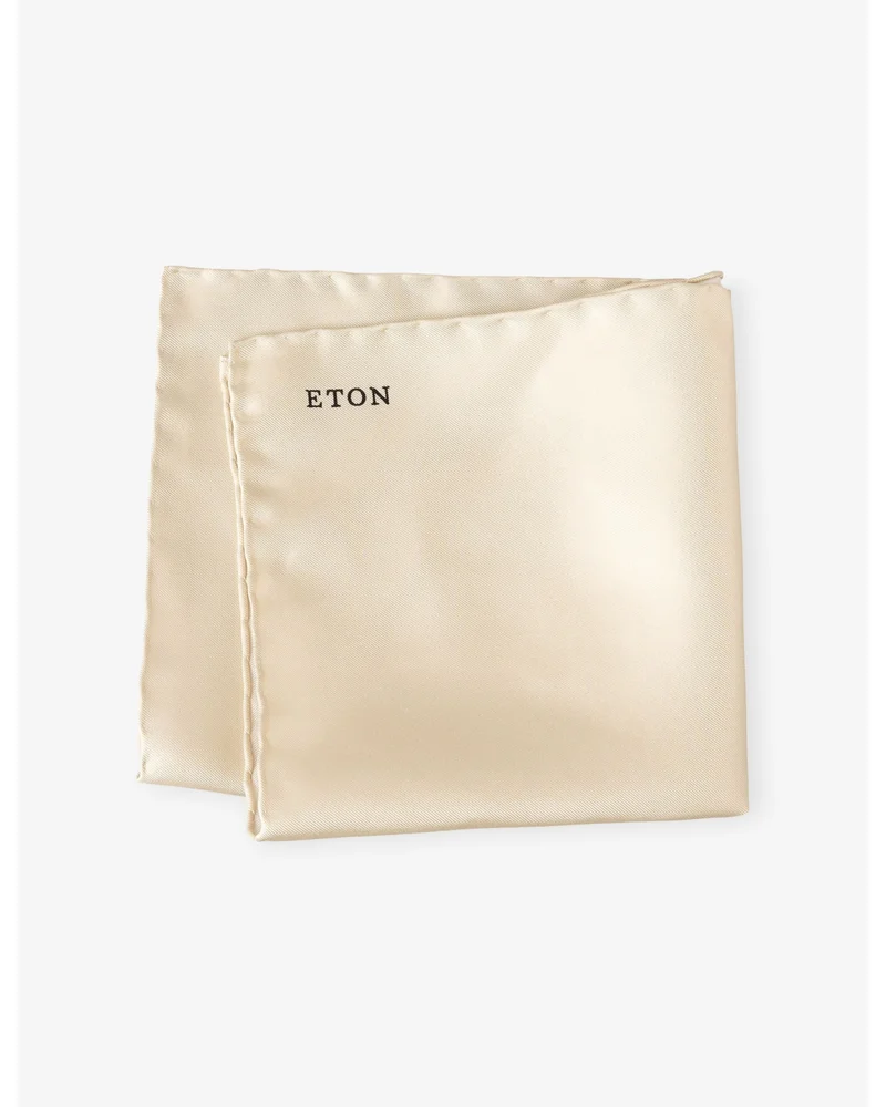 Logo-embroidered silk pocket square
