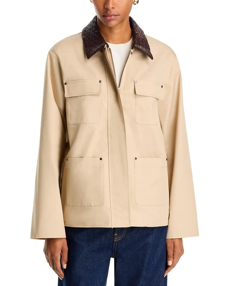 Rails Patrick Leather Collar Barn Jacket