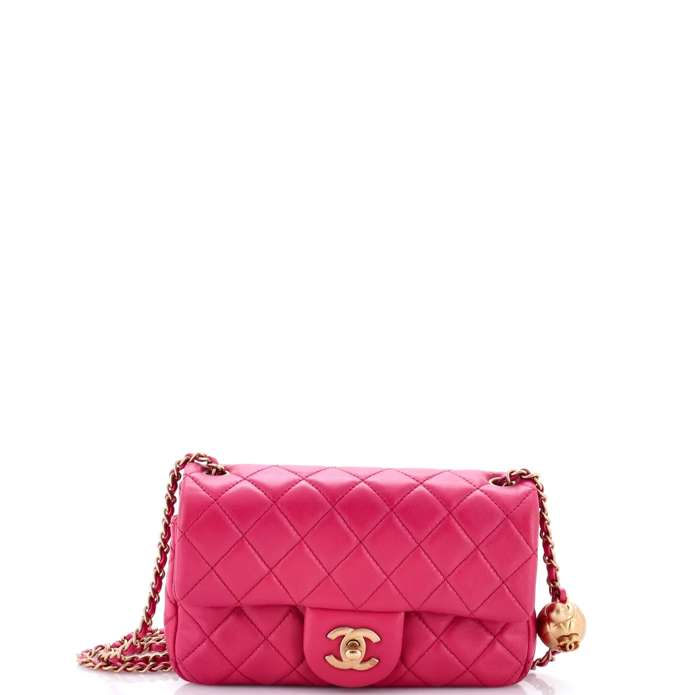 Pre-Owned Chanel Mini Pearl Crush Flap Bag 20cm