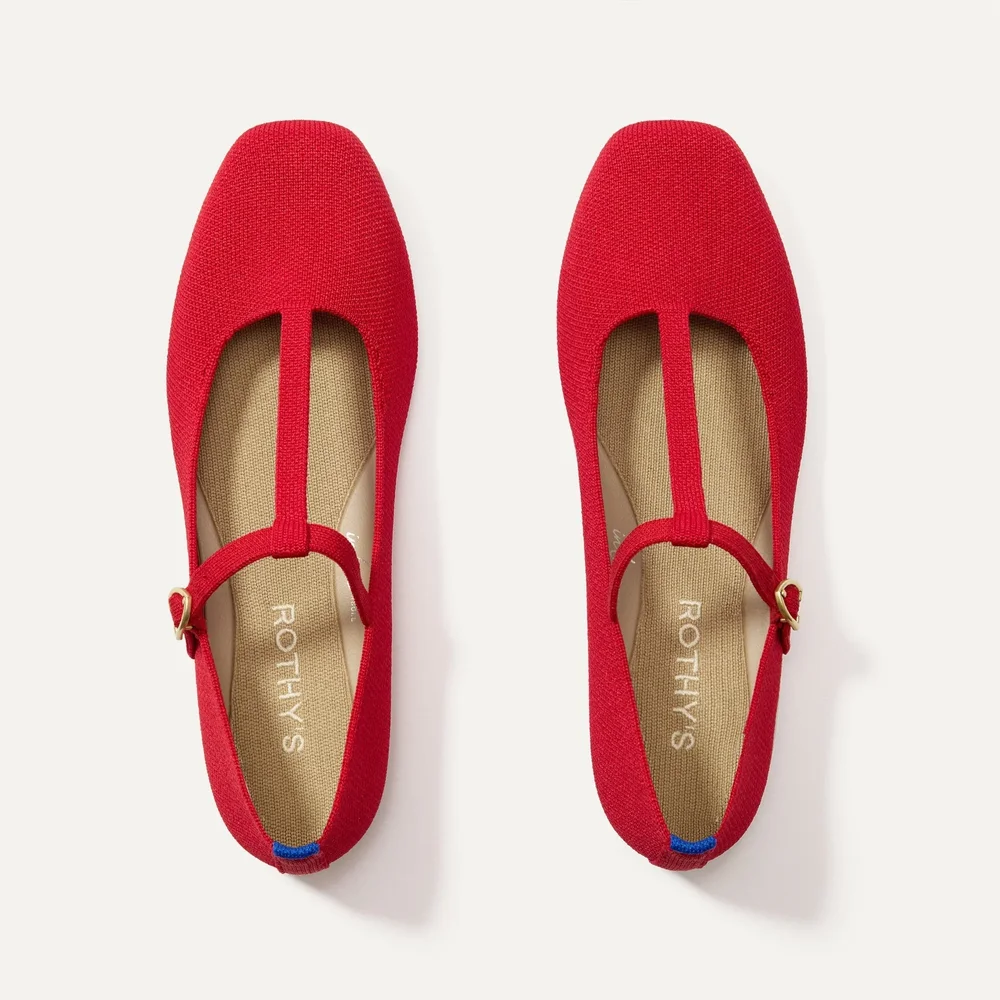 The T-Strap Mary Jane (Red Crisp)