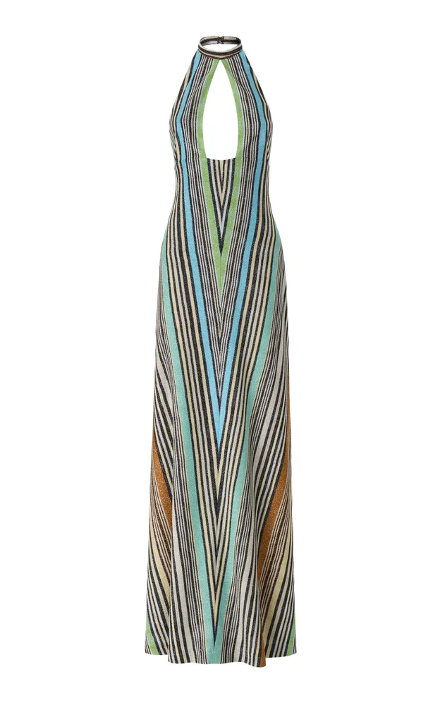 Knit Maxi Halter Dress