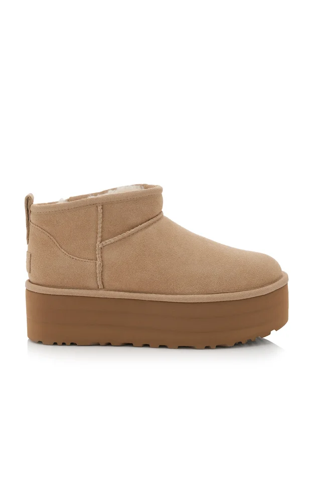 Classic Ultra Mini Sheepskin Platform Boots
