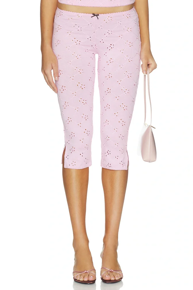 Full Bloom Capri Pant In Sweet Dream