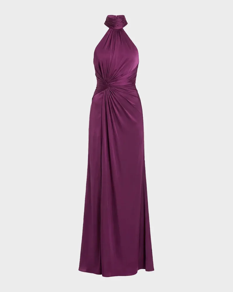 Leena 1 Ruched Column Gown