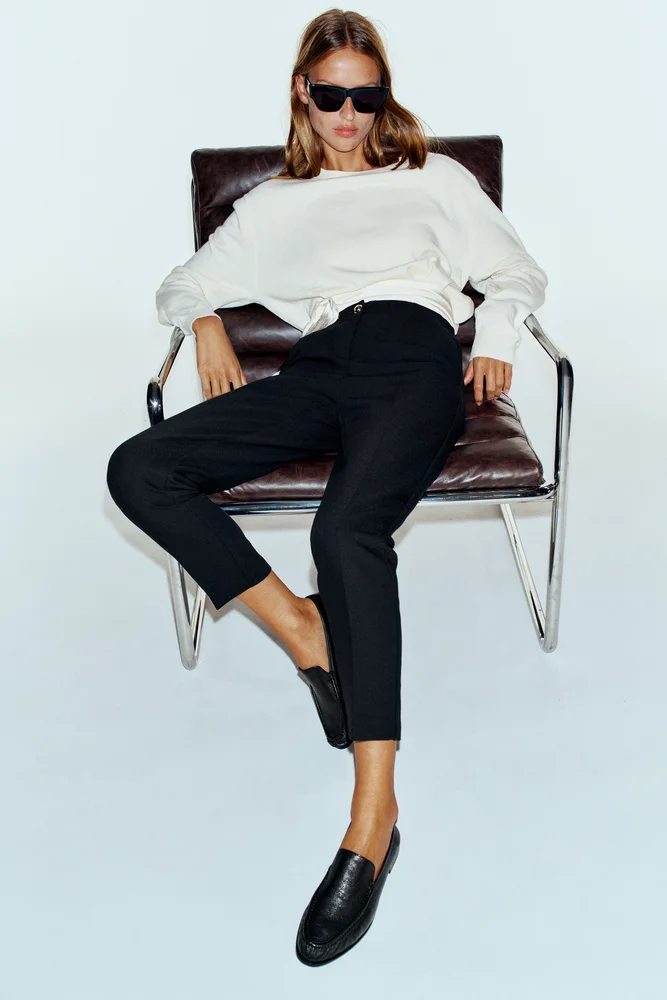 Ruched Leather Loafers