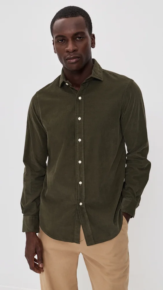 Long Sleeve Corduroy Sport Shirt
