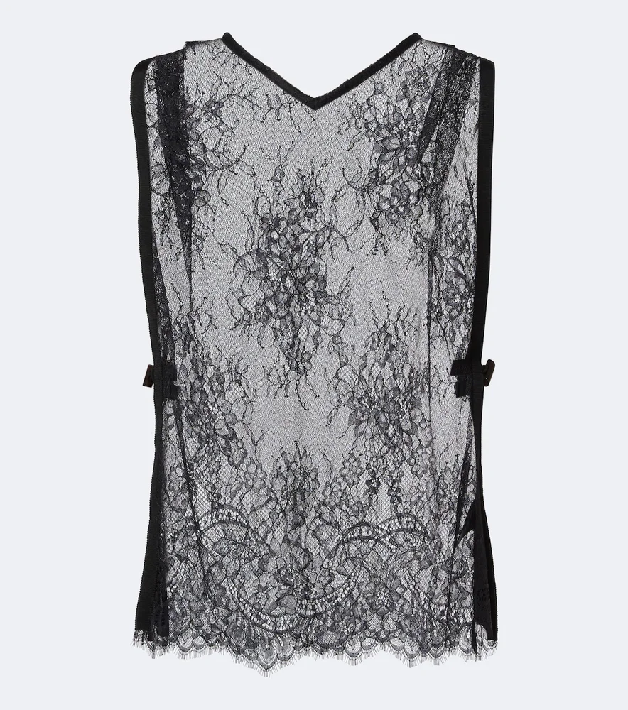 Ingrid sheer lace top
