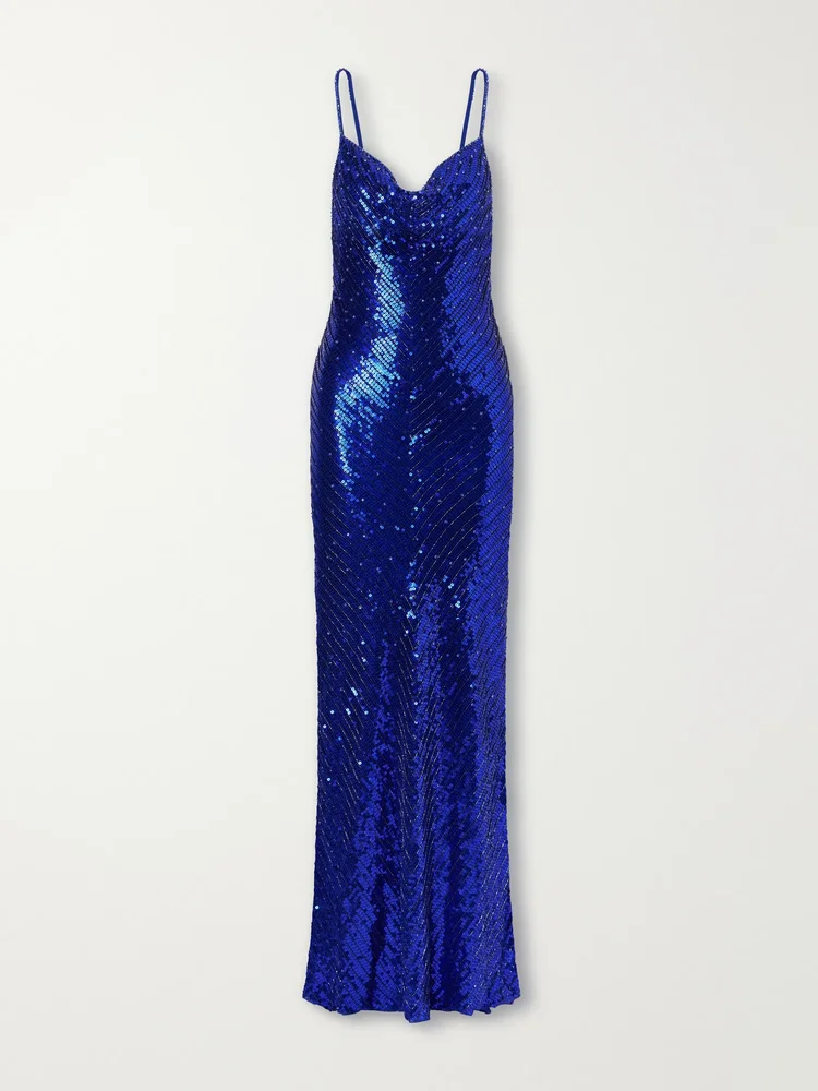 Ariel sequined georgette gown