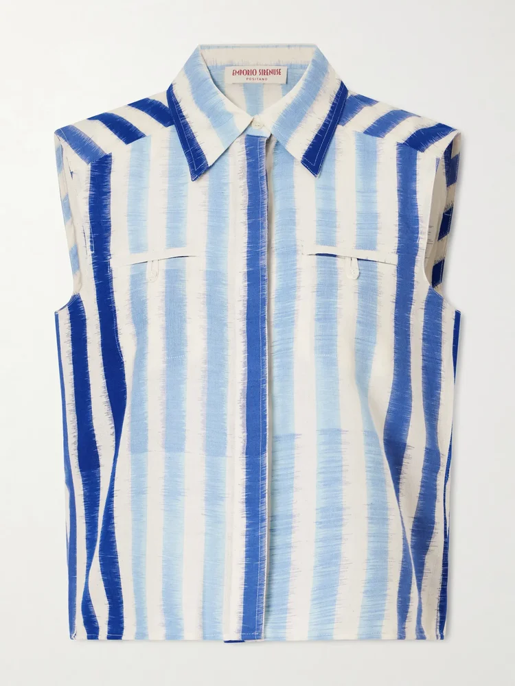 Ylena striped cotton shirt