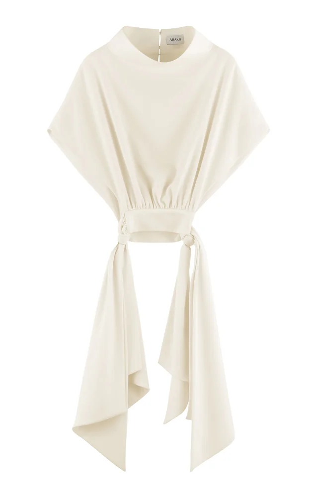Exclusive Draped Crepe Top