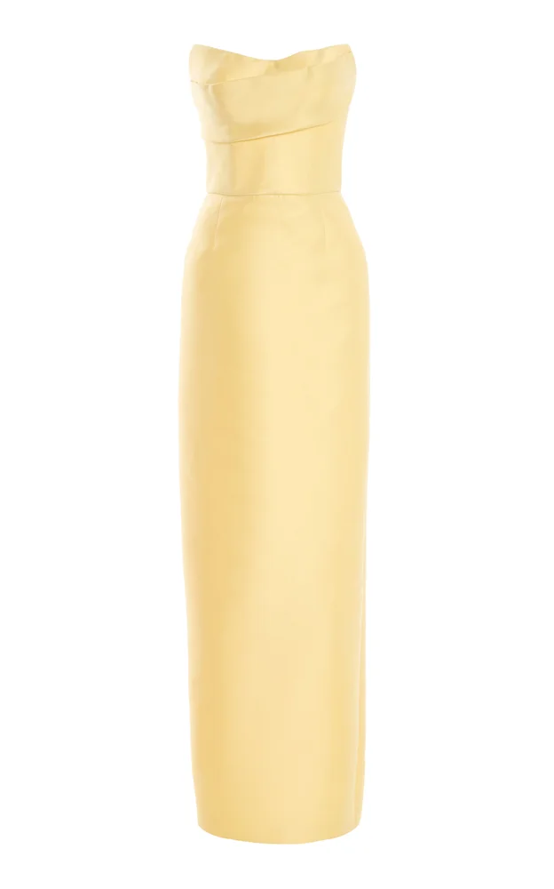 Strapless Column Gown