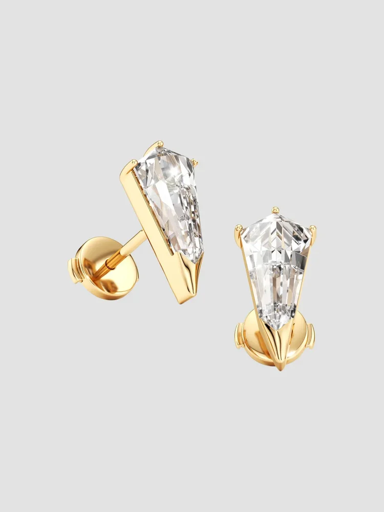 Phoenix 18K Yellow Gold & 1.66 TCW Lab-Grown Diamond Stud Earrings