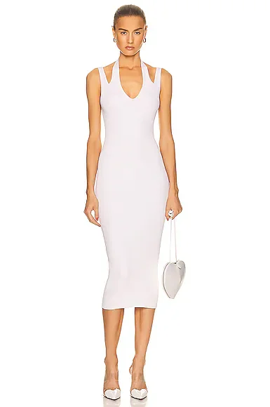 Rib Tube Midi Dress