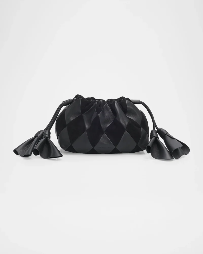 Cloud 91 Small Suede & Leather Clutch Bag