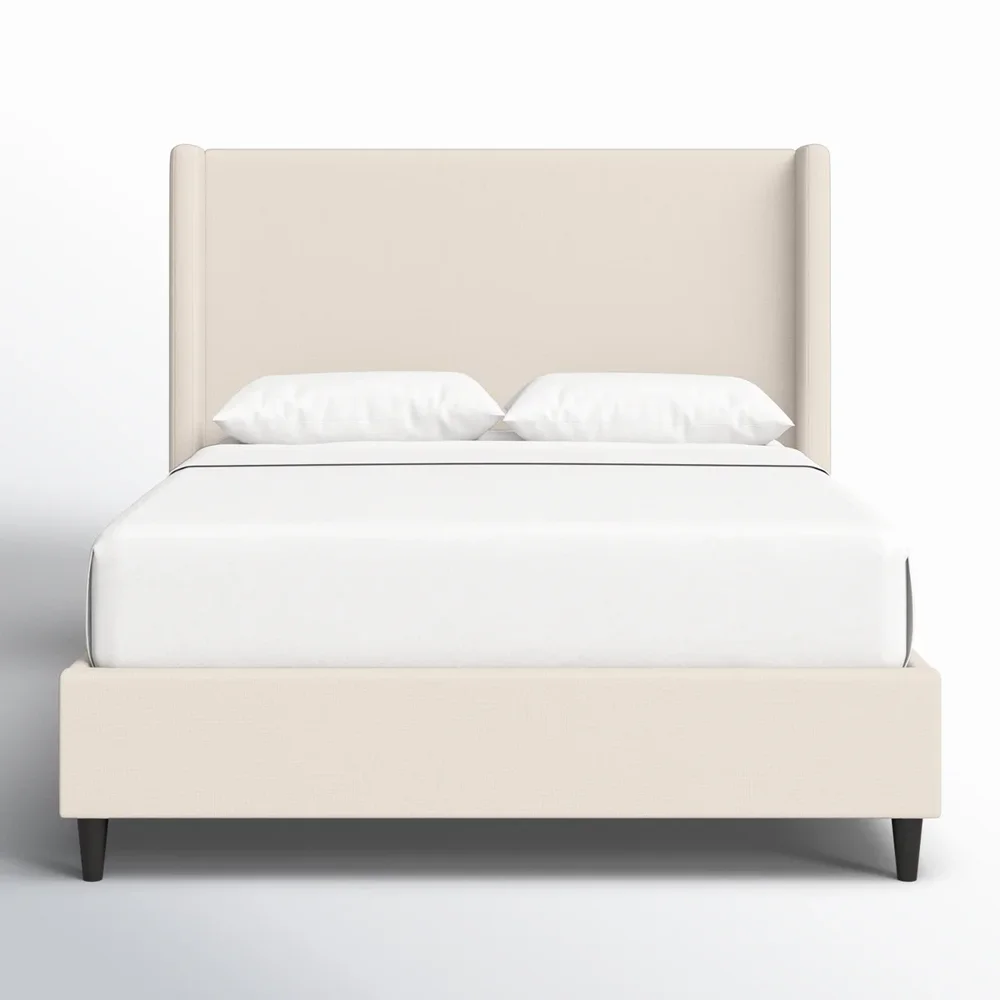 Ana Upholstered Wingback Platform Bed