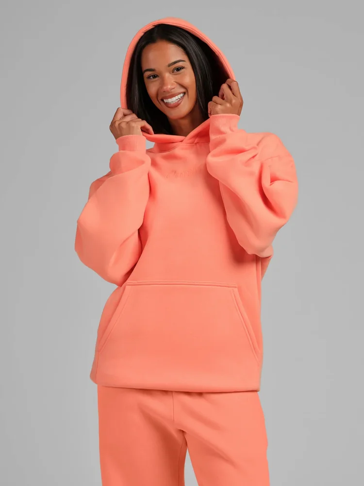 Signature Mega Hoodie in Coral