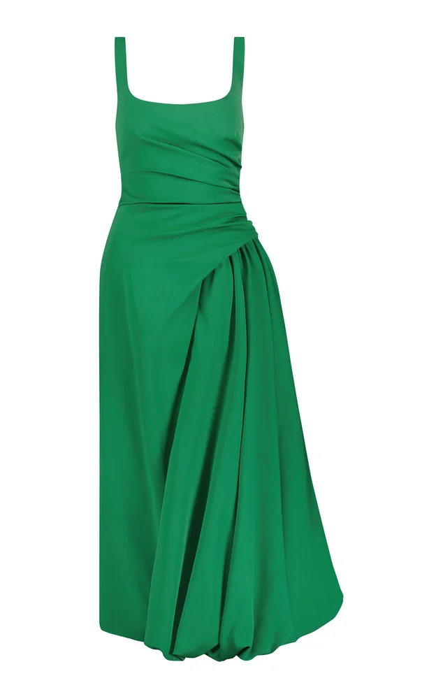 Faille Scoop Neck Bubble Dress