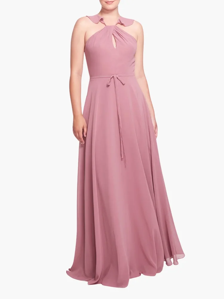 Pavia Solid Gown