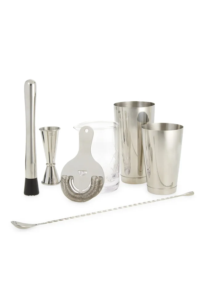 7-Piece Barware Set in Stainless Steel