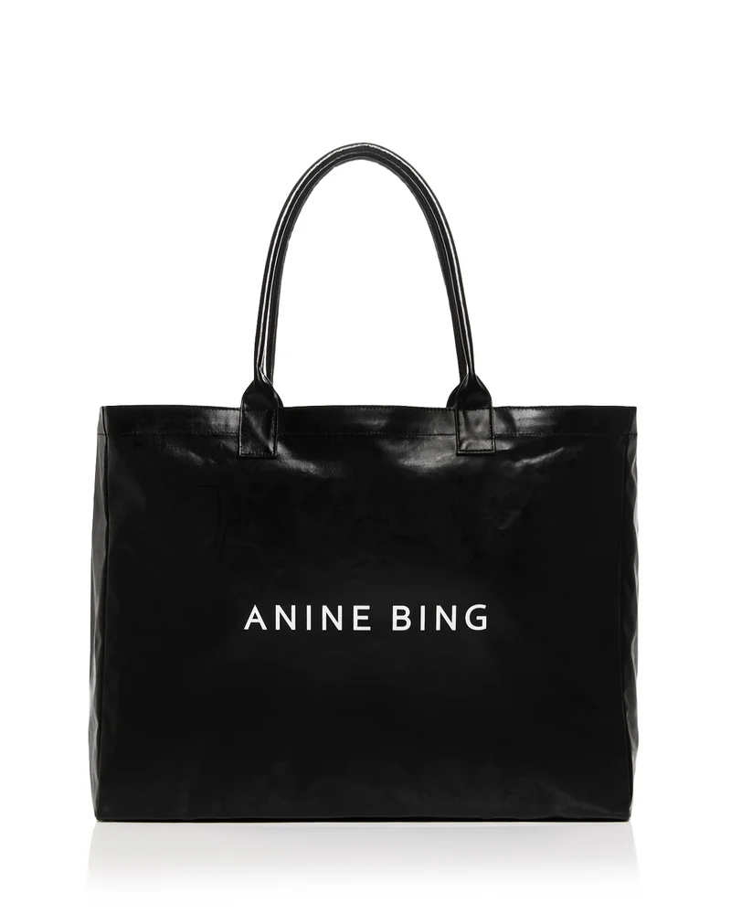 Leo Large Coated Canvas Tote Bag