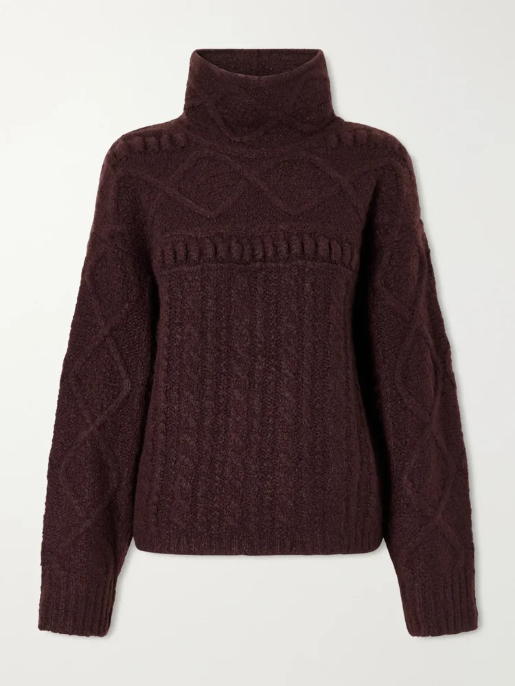 Super Cloud cashmere and silk-blend knitted turtleneck sweater