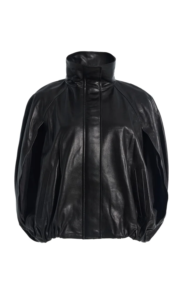 Jada Leather Cape Jacket