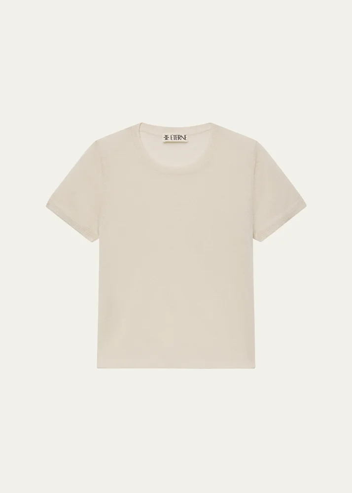Eterne Van Cashmere Cropped T-Shirt