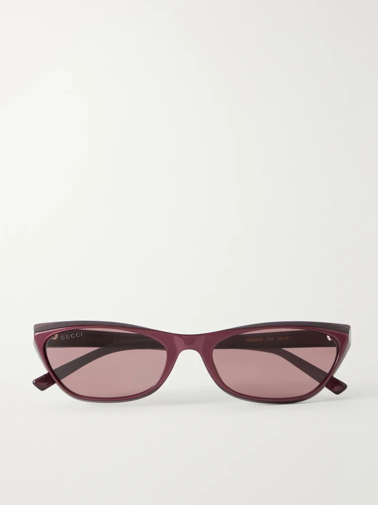 Interlocking G-detailed square-frame recycled-acetate sunglasses