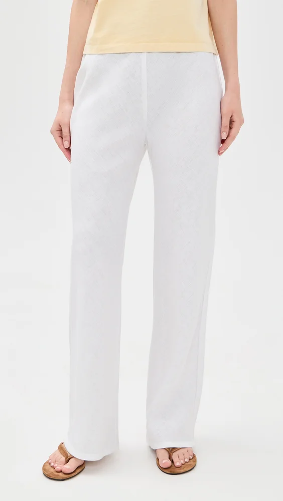 Gale Linen Mid Rise Pants