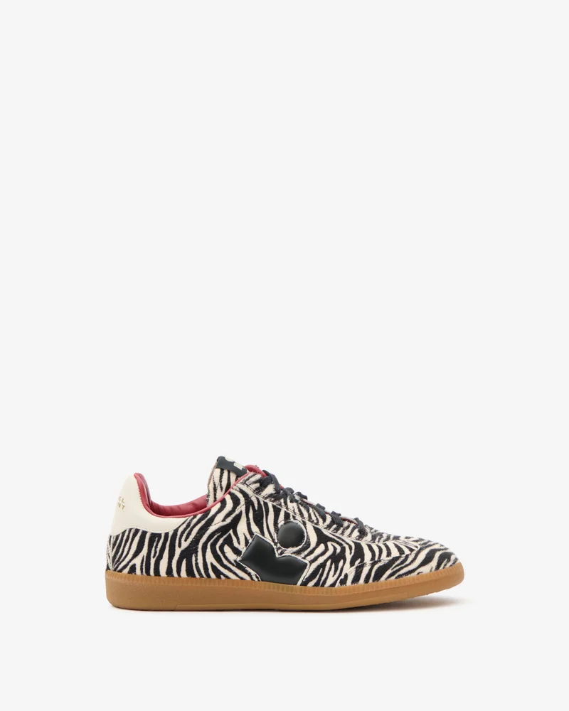 Bryce Zebra-Print Pony-Effect Sneakers