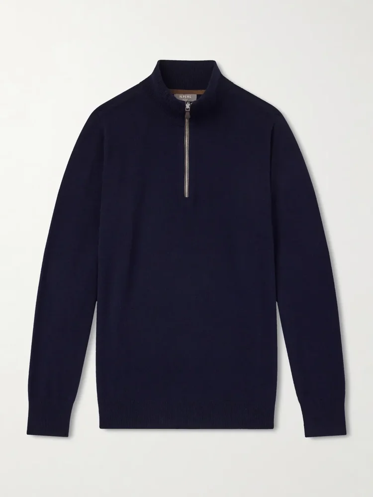 Carnaby Organic Cashmere Half-Zip Sweater
