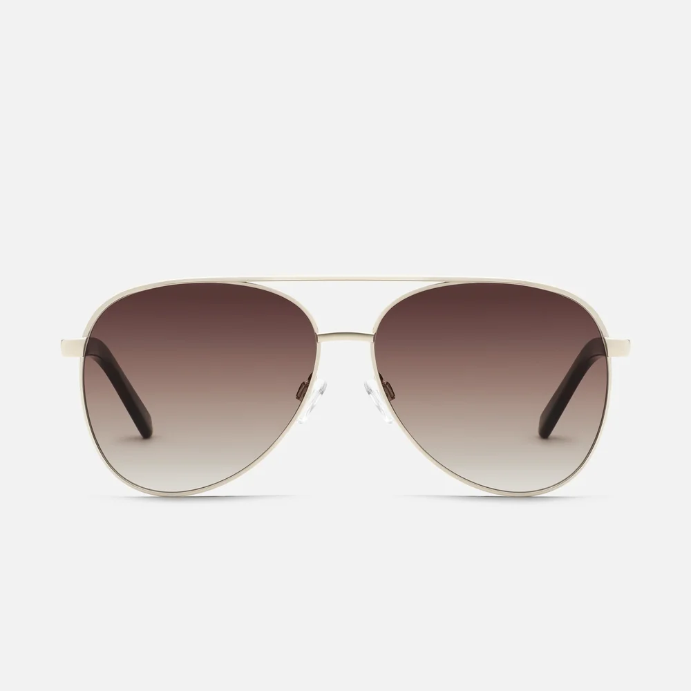 Vivienne Sunglasses, Gold / Brown
