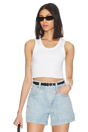 AGOLDE Cropped Poppy Tank