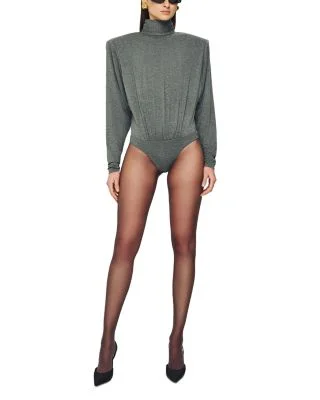 ronnykobo.com Ronny Kobo Bri Shoulder Pads Bodysuit