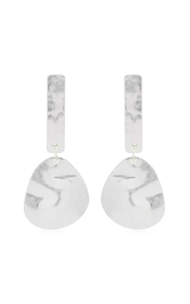 Solana Metal and Faux Pearl Earrings