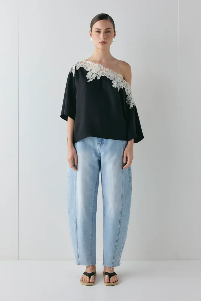Miette Lace Top Black