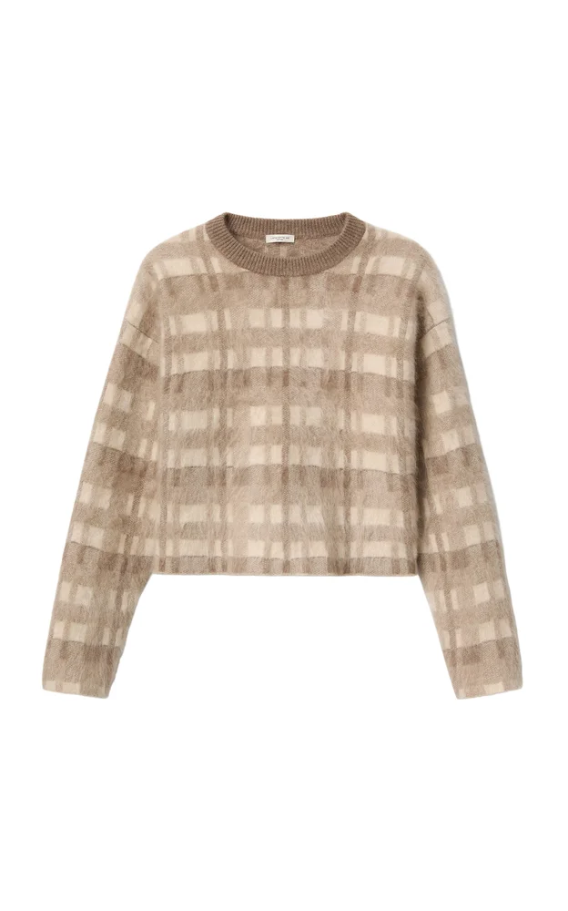 Glen Plaid Jacquard Cashmere Sweater