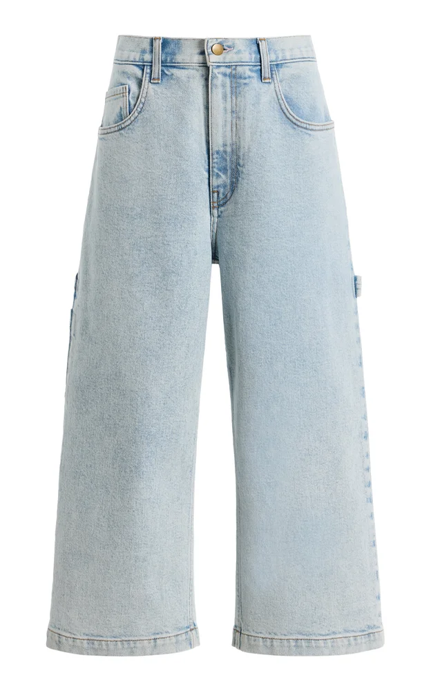 Skater Rigid Mid-Rise Wide-Leg Jeans