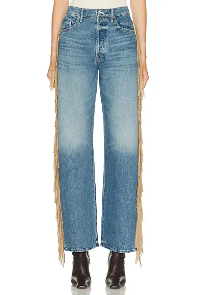 The Fringe Half-pipe Button Sneaker Jeans