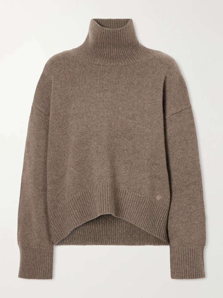 Jonah cropped cashmere turtleneck sweater