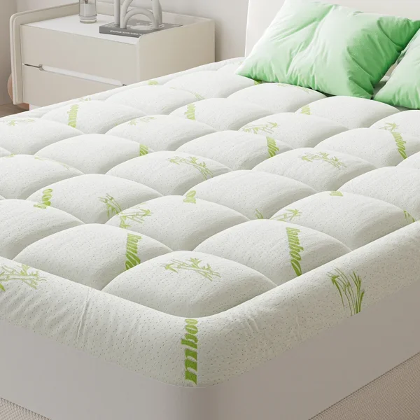 Molley Mattress Protector and Thickened Bamboo Fiber Viscose Mattress Pad